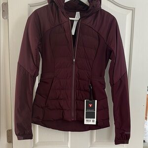 Lululemon Down For It All Jacket Burgundy